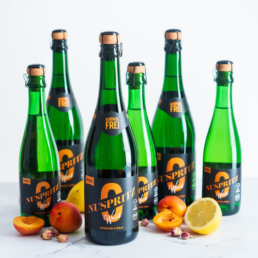 alkoholfreie Sekte weiß im neuen Design